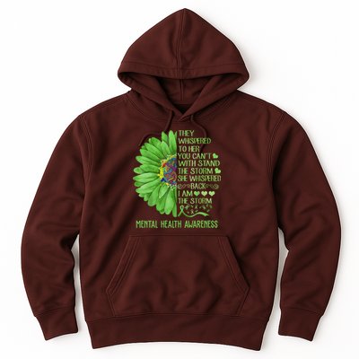 Mental Health Awareness Matters Sunflower I Am The Storm Hoodie