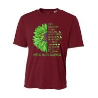 Mental Health Awareness Matters Sunflower I Am The Storm Performance Sprint T-Shirt