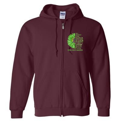 Mental Health Awareness Matters Sunflower I Am The Storm Full Zip Hoodie