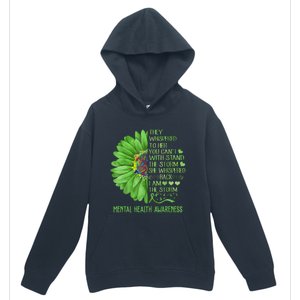 Mental Health Awareness Matters Sunflower I Am The Storm Urban Pullover Hoodie