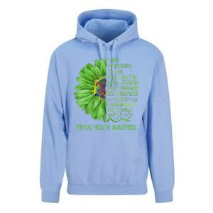 Mental Health Awareness Matters Sunflower I Am The Storm Unisex Surf Hoodie