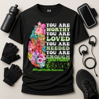 Mental Health Awareness , Positive, Motivational Quote Cooling Performance Crew T-Shirt