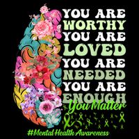 Mental Health Awareness , Positive, Motivational Quote Cooling Performance Crew T-Shirt