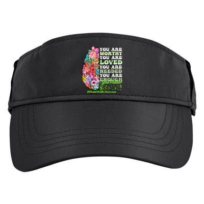 Mental Health Awareness , Positive, Motivational Quote Adult Drive Performance Visor