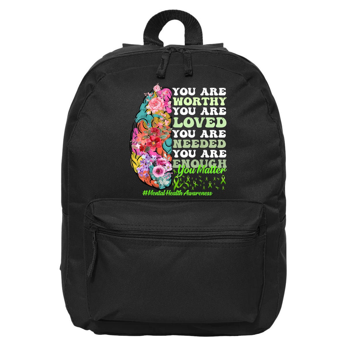 Mental Health Awareness , Positive, Motivational Quote 16 in Basic Backpack