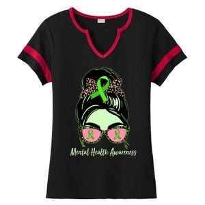 Mental Health Awareness Ladies Halftime Notch Neck Tee