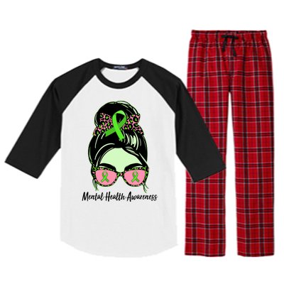 Mental Health Awareness Raglan Sleeve Pajama Set