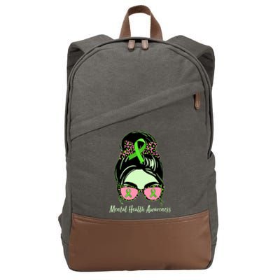 Mental Health Awareness Cotton Canvas Backpack