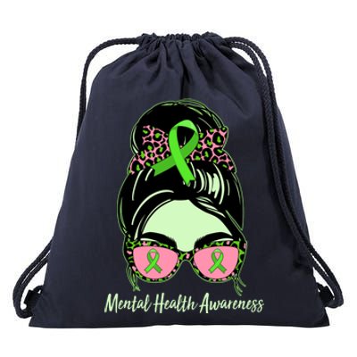 Mental Health Awareness Drawstring Bag