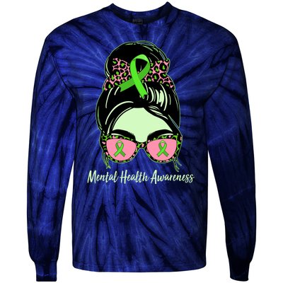 Mental Health Awareness Tie-Dye Long Sleeve Shirt