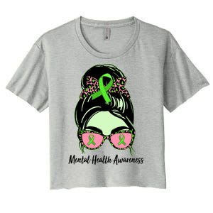 Mental Health Awareness Women's Crop Top Tee