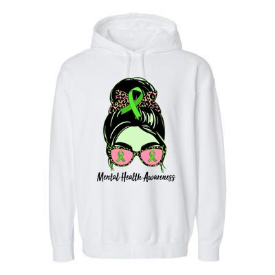 Mental Health Awareness Garment-Dyed Fleece Hoodie