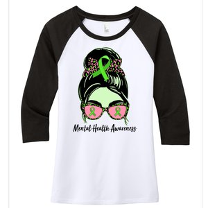 Mental Health Awareness Women's Tri-Blend 3/4-Sleeve Raglan Shirt