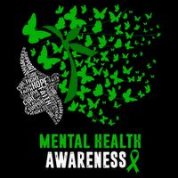 Mental Health Awareness Butterflies Green Ribbon Impact Tech Backpack
