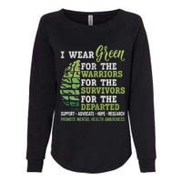 Mental Health Awareness Matters Support I Wear Green Warrior Womens California Wash Sweatshirt