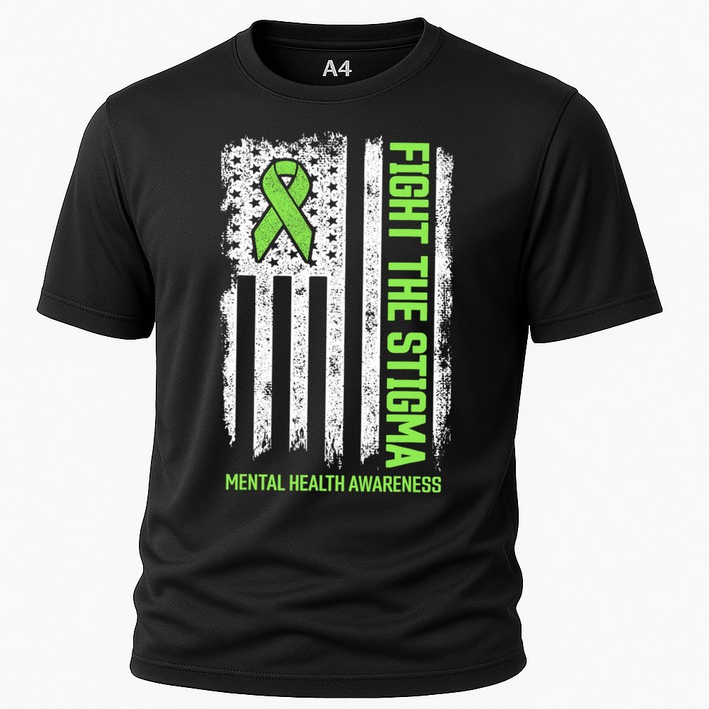 Mental Health Awareness Fight The Stigma Mental Health Cooling Performance Crew T-Shirt