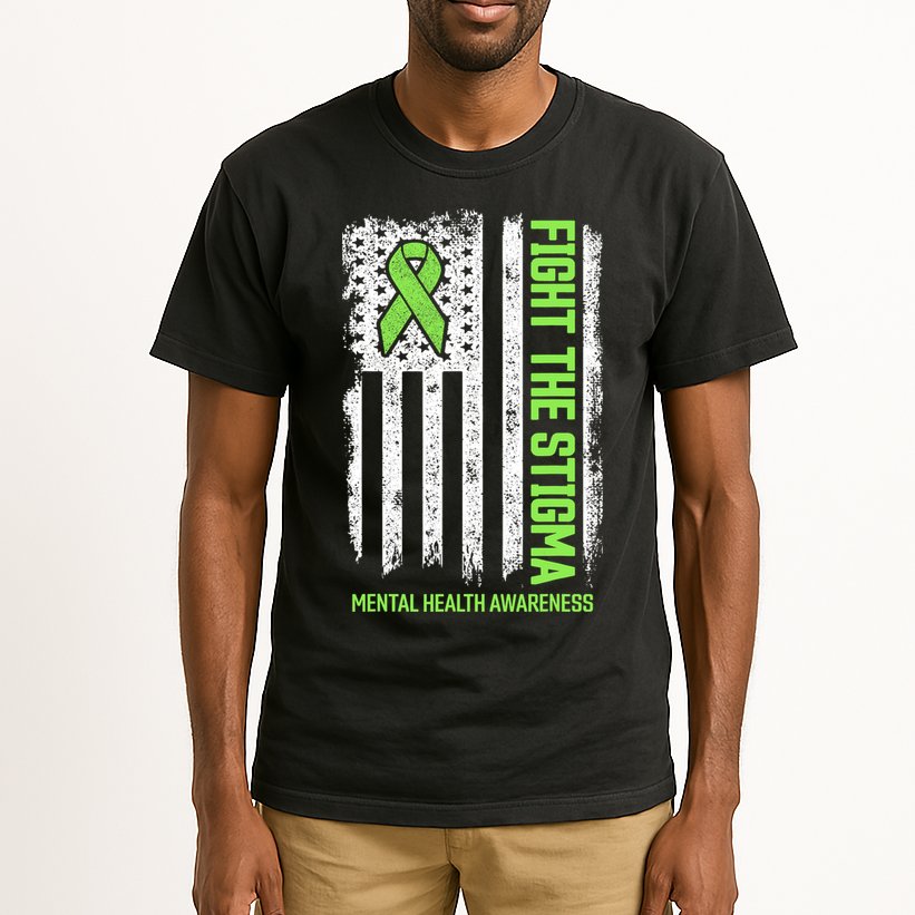 Mental Health Awareness Fight The Stigma Mental Health Tall T-Shirt