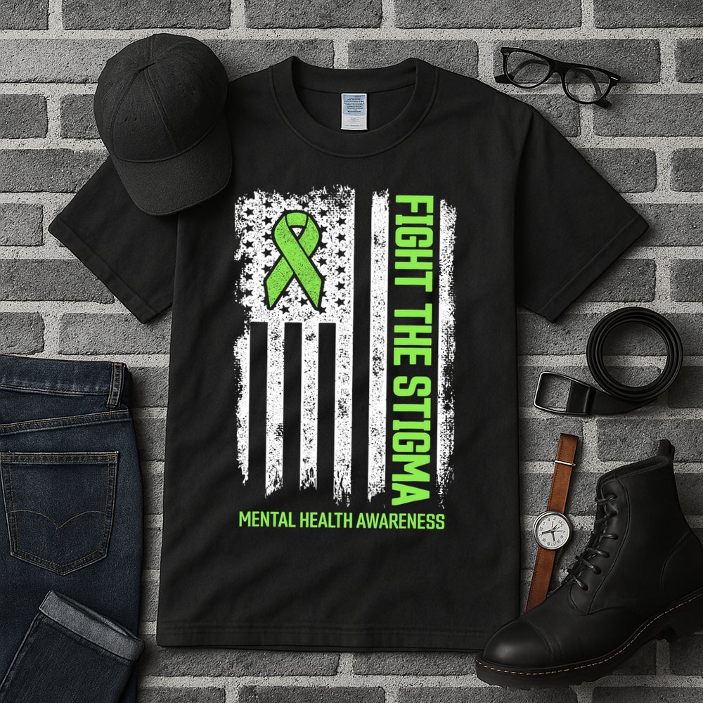 Mental Health Awareness Fight The Stigma Mental Health Tall T-Shirt