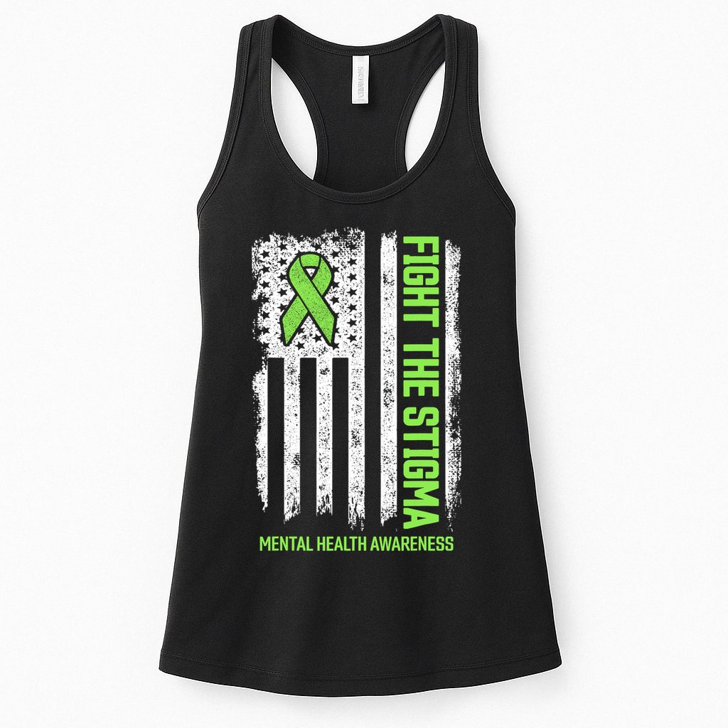 Mental Health Awareness Fight The Stigma Mental Health Womens Tank Top
