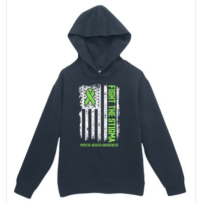 Mental Health Awareness Fight The Stigma Mental Health Urban Pullover Hoodie