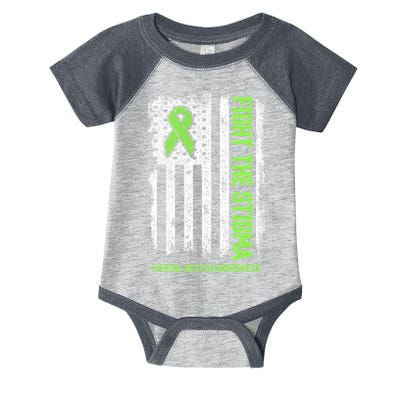 Mental Health Awareness Fight The Stigma Mental Health Infant Baby Jersey Bodysuit