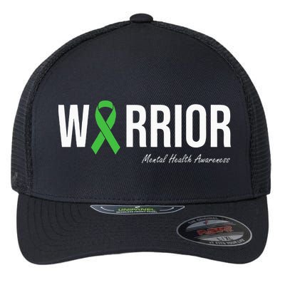 Mental Health Awareness Green Ribbon Flexfit Unipanel Trucker Cap