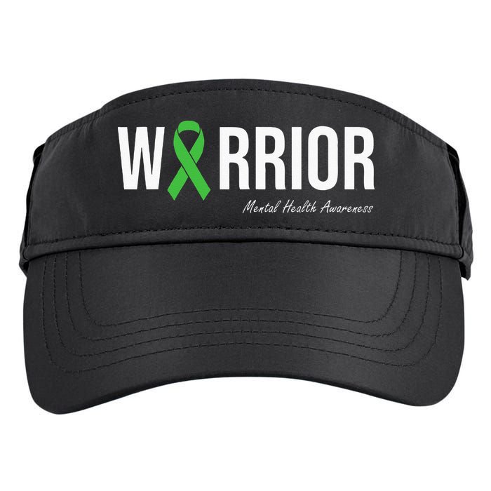 Mental Health Awareness Green Ribbon Adult Drive Performance Visor