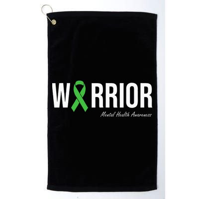 Mental Health Awareness Green Ribbon Golf Towel