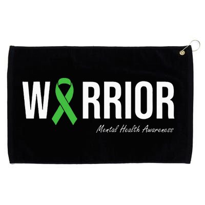 Mental Health Awareness Green Ribbon Grommeted Golf Towel