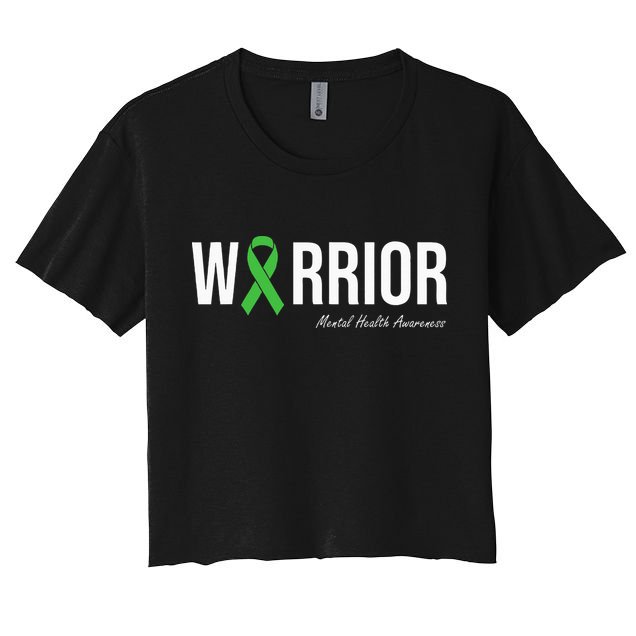 Mental Health Awareness Green Ribbon Crop Top