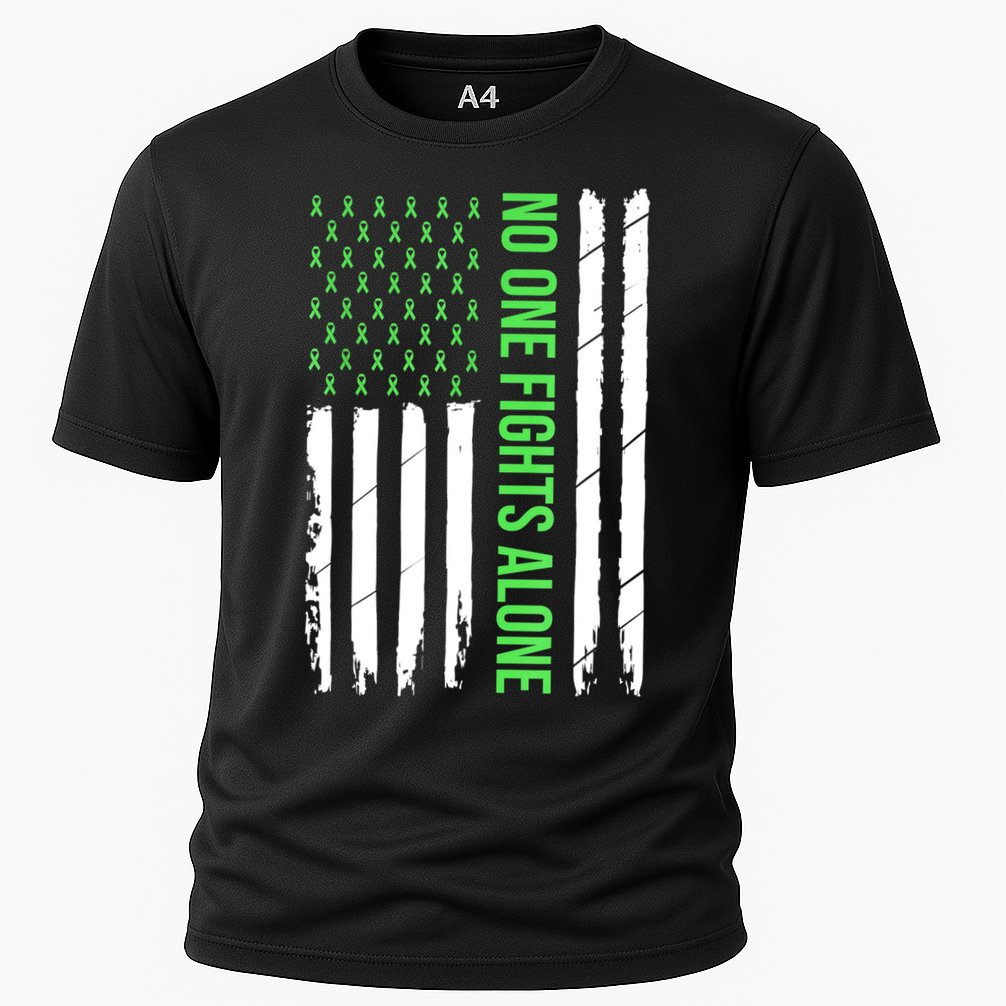 Mental Health Awareness Green Ribbon Cooling Performance Crew T-Shirt