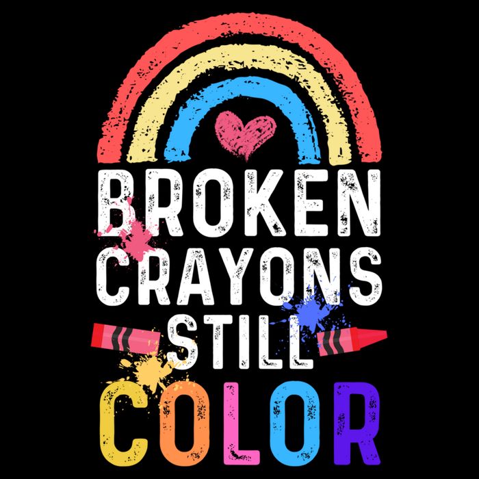 Mental Health Awareness Gift Broken Crayons Still Color Gift Bucket Hat