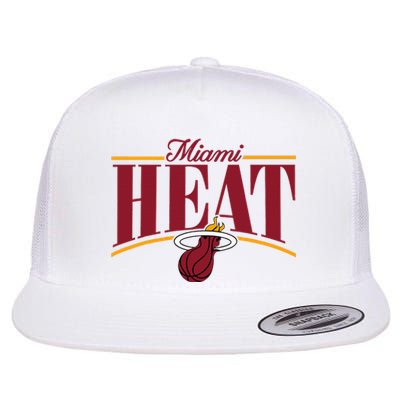 Miami Heat Arch Flat Bill Trucker Hat