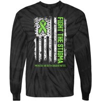 Mental Health Awareness Fight The Stigma Mental Health Tie-Dye Long Sleeve Shirt