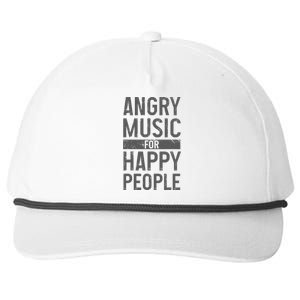 Metal Head Angry Music Happy People Metal Fan Metalhead Snapback Five-Panel Rope Hat