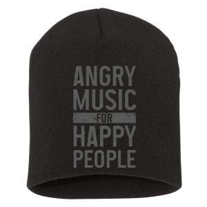 Metal Head Angry Music Happy People Metal Fan Metalhead Short Acrylic Beanie