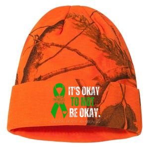 Mental Health Awareness Green Ribbon Its Okay To Not Be Okay Kati Licensed 12" Camo Beanie