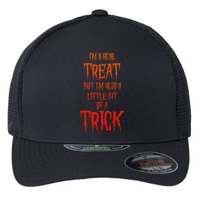 Mischievous Halloween A Real Treat But Also A Trick Flexfit Unipanel Trucker Cap