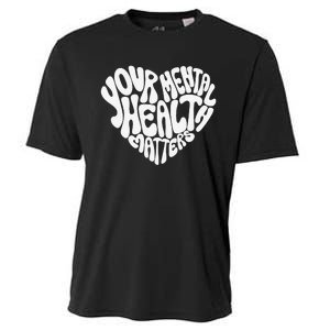 Mental Health Awareness Mindfulness Mental Wellness Cooling Performance Crew T-Shirt