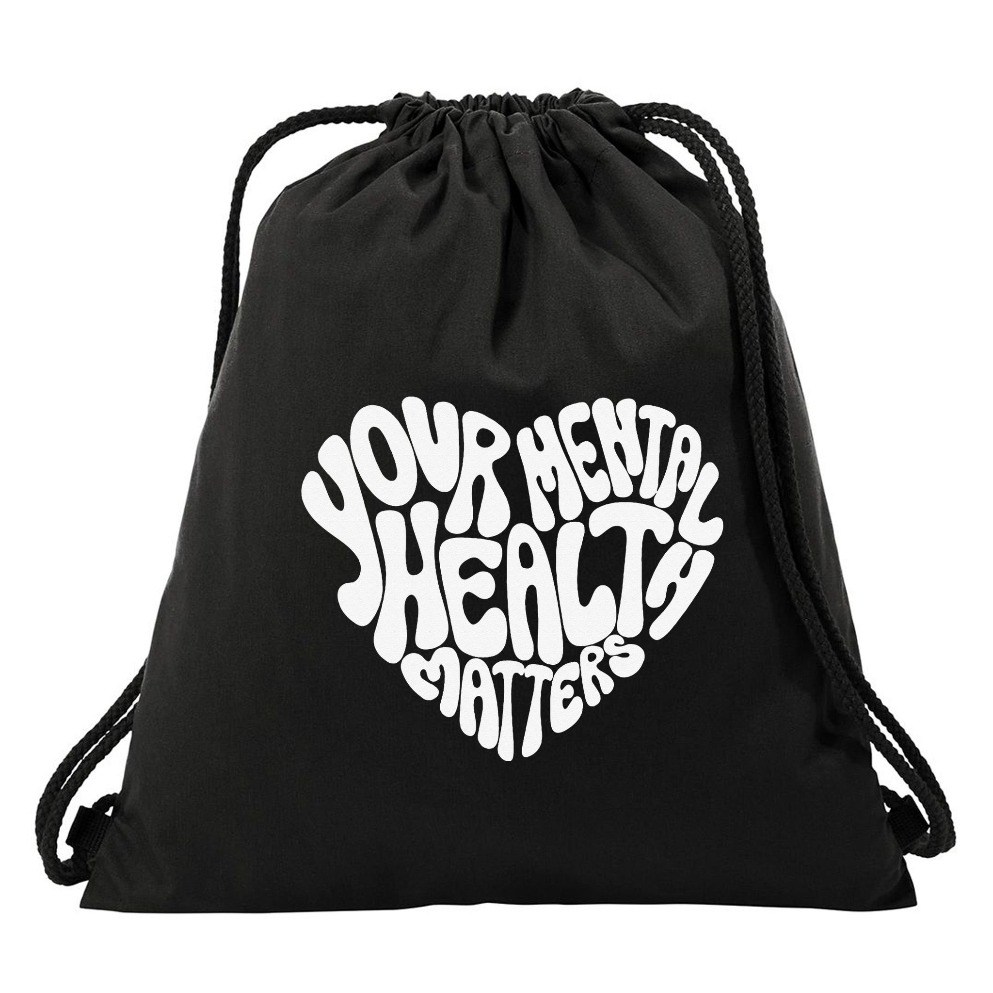 Mental Health Awareness Mindfulness Mental Wellness Drawstring Bag