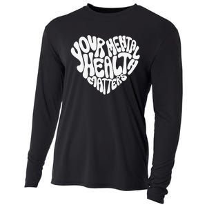 Mental Health Awareness Mindfulness Mental Wellness Cooling Performance Long Sleeve Crew