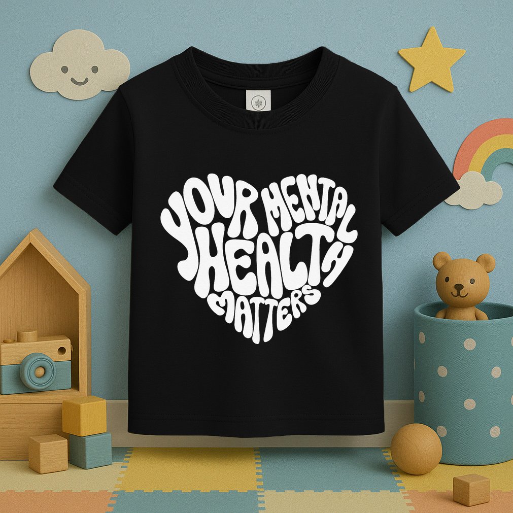 Mental Health Awareness Mindfulness Mental Wellness Toddler T-Shirt