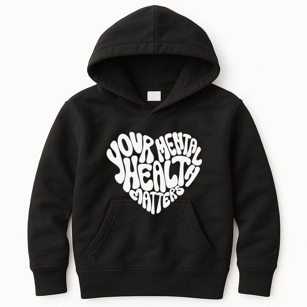 Mental Health Awareness Mindfulness Mental Wellness Kids Hoodie