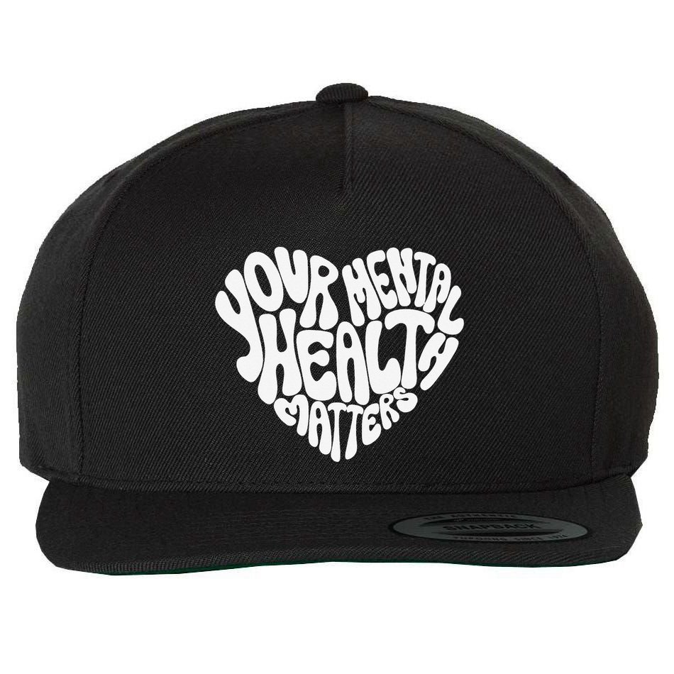 Mental Health Awareness Mindfulness Mental Wellness Wool Snapback Cap
