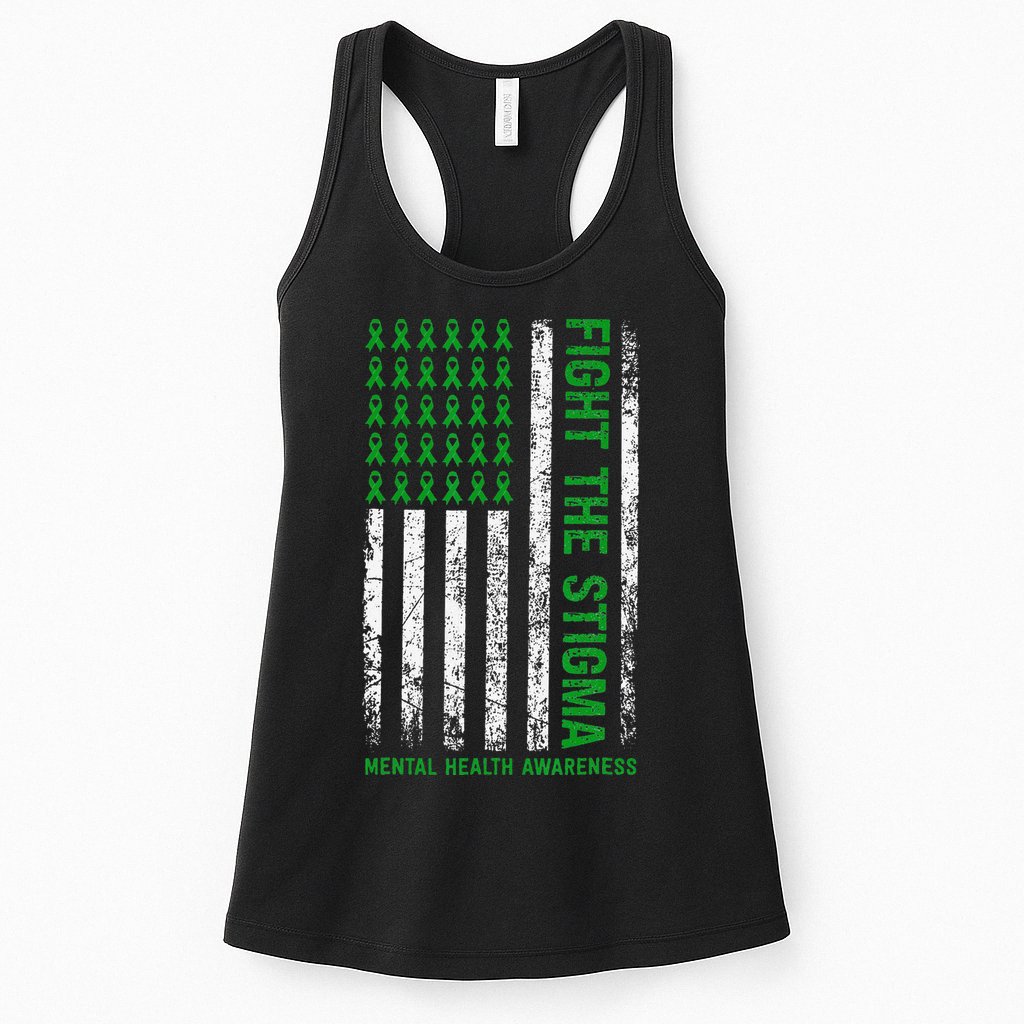 Mental Health Awareness Shirt Fight The Stigma Mental Health Womens Tank Top