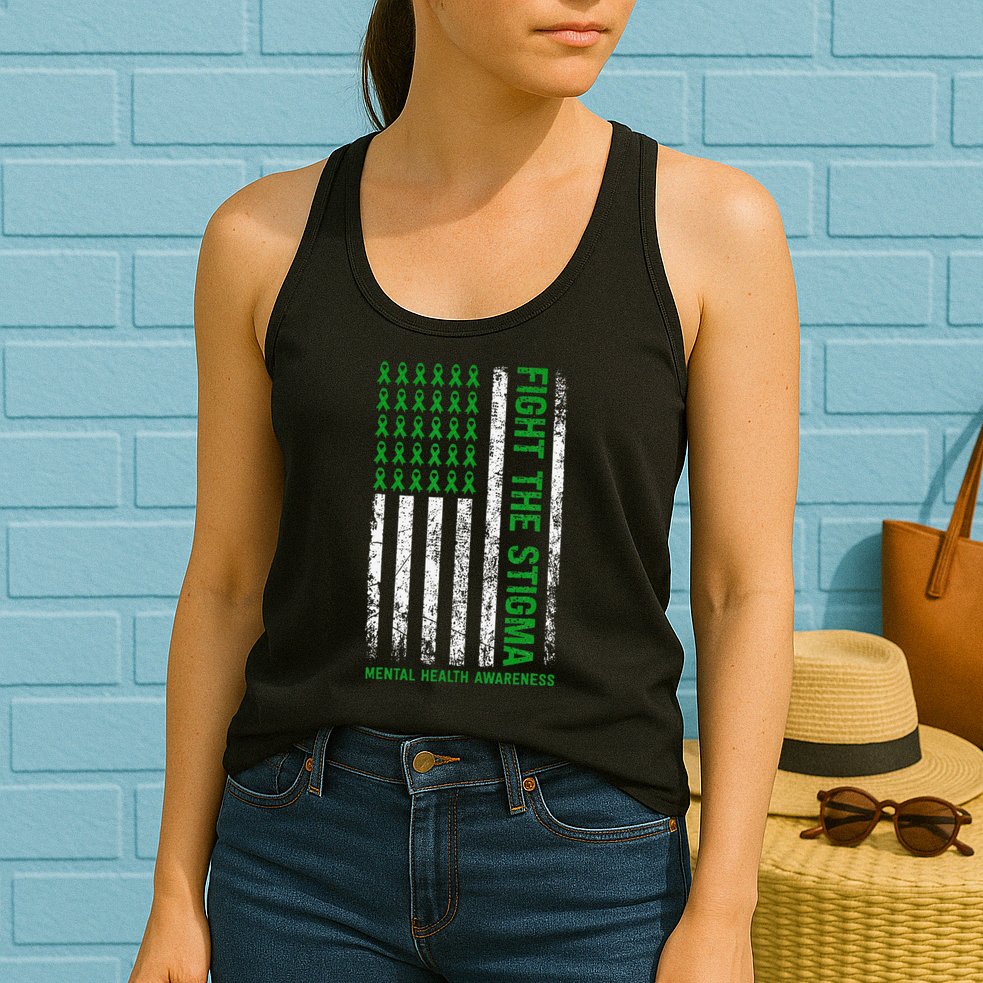Mental Health Awareness Shirt Fight The Stigma Mental Health Womens Tank Top