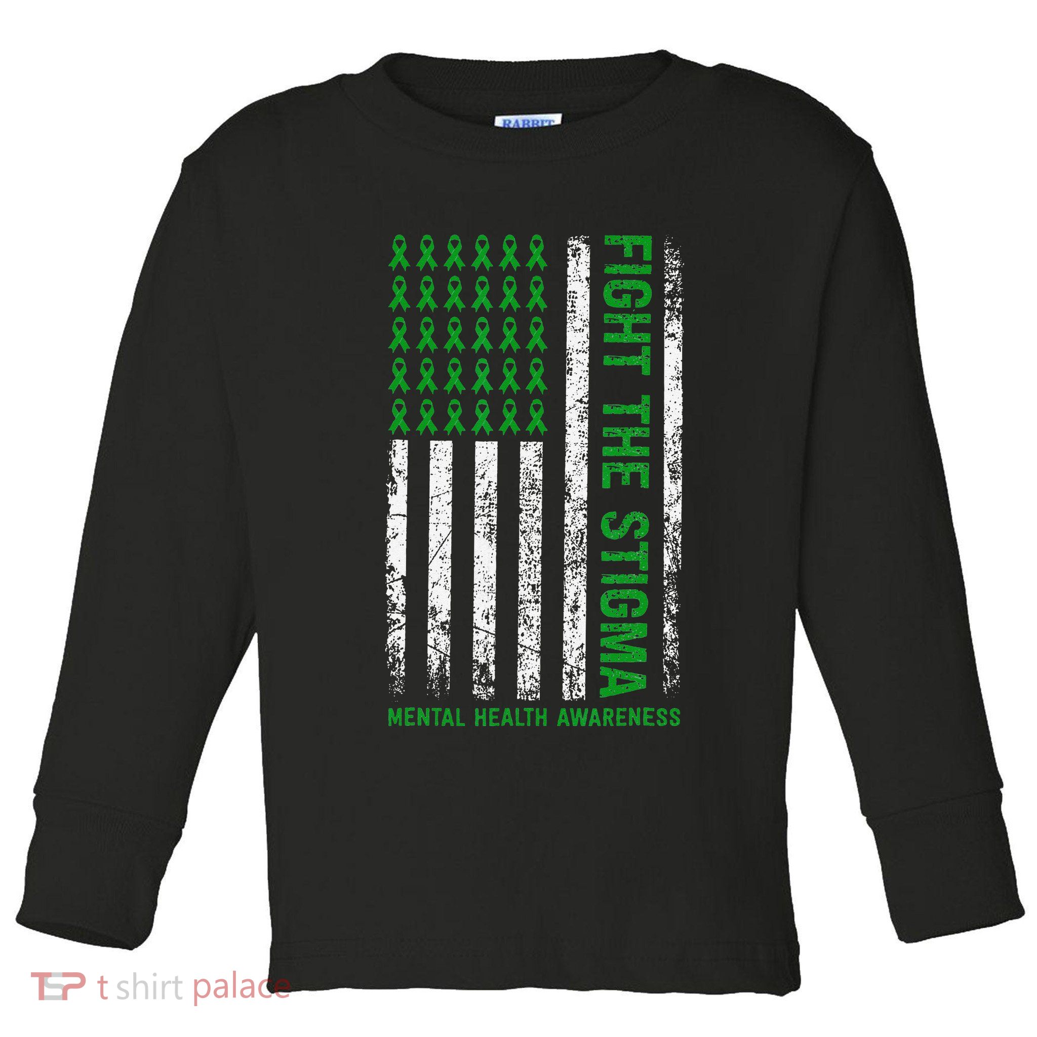 Mental Health Awareness Shirt Fight The Stigma Mental Health Toddler Long Sleeve Shirt