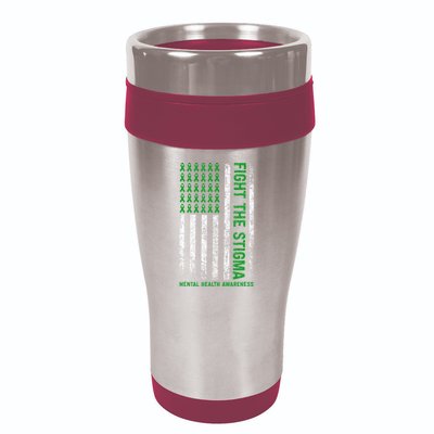 Mental Health Awareness Shirt Fight The Stigma Mental Health 16oz Travel Tumbler