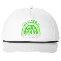 Mental Health Awareness We Wear Green Mental Health Rainbow Snapback Five-Panel Rope Hat