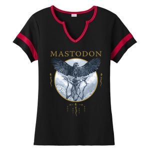 Mastodon Hushed And Grim Eagle Circle Ladies Halftime Notch Neck Tee